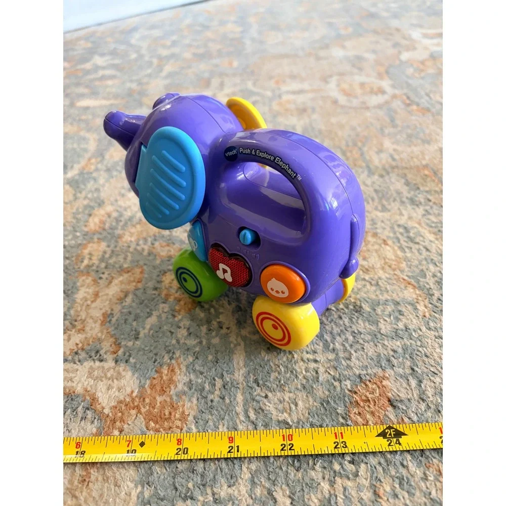 VTech Push & Explore Elephant Interactive‎ Toddler Baby Learning Toy
